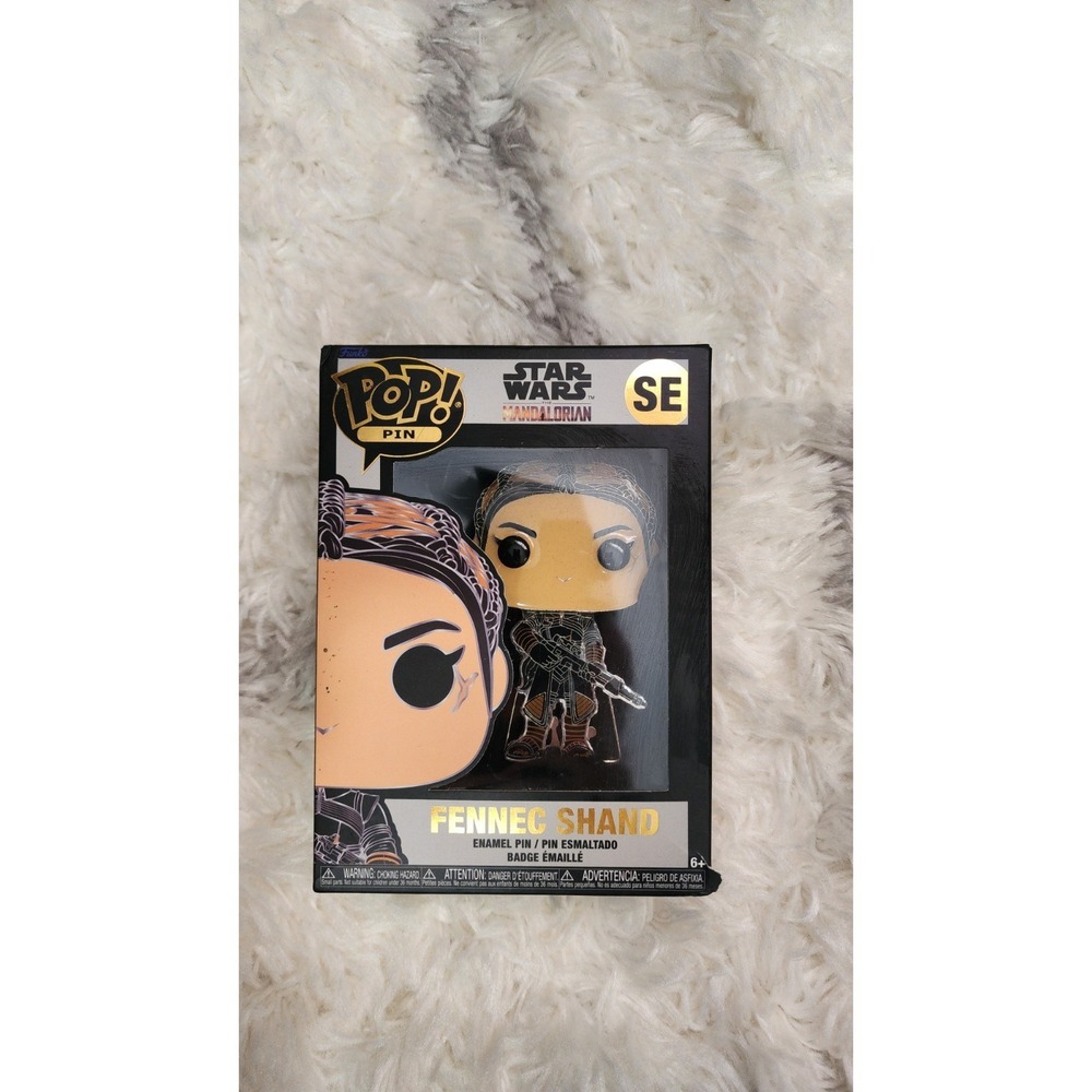 Funko Enamel Pin Star Wars Mandalorian Fennec Shand With Removable Stand Pin